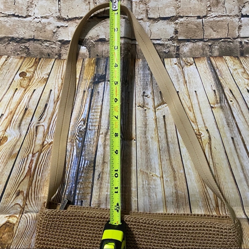 The Sak Tan Beige Woven Zipper Shoulder Bag - Picture 5 of 7